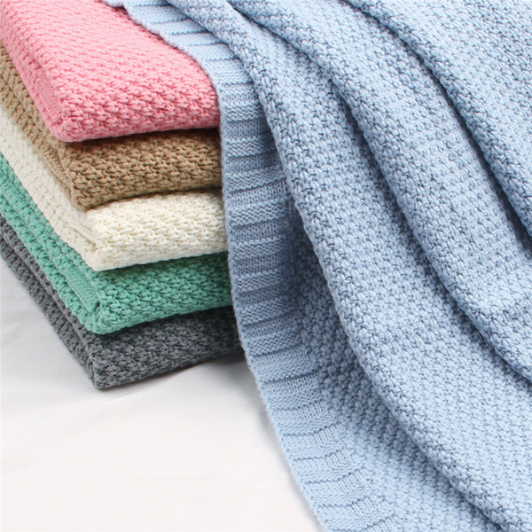 Newborn Swaddle Wrap Blankets Baby Blanket Knitted Super Soft Toddler Infant Bedding Quilt For Bed Sofa Basket Stroller Blankets