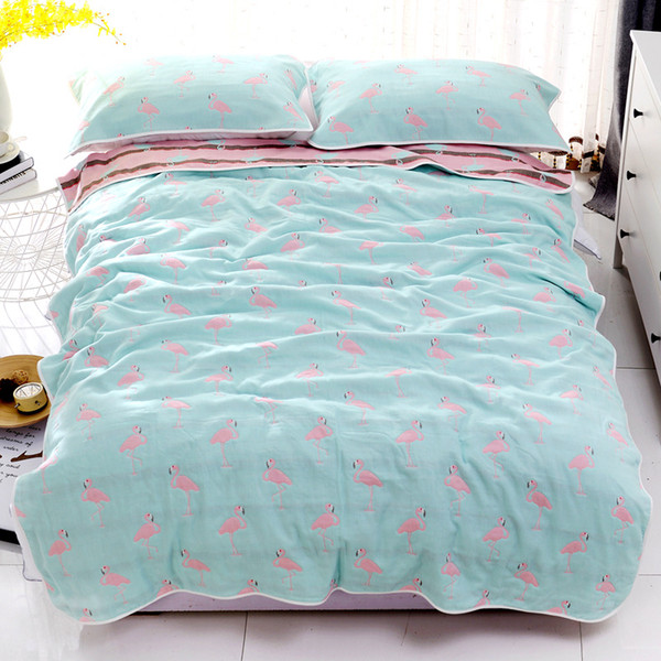 Baby Blanket Baby Summer Bedding Sofa Quilt 100% Cotton Blanket 6 Layer Muslin Swaddle for Infant 120*150cm /150*200cm