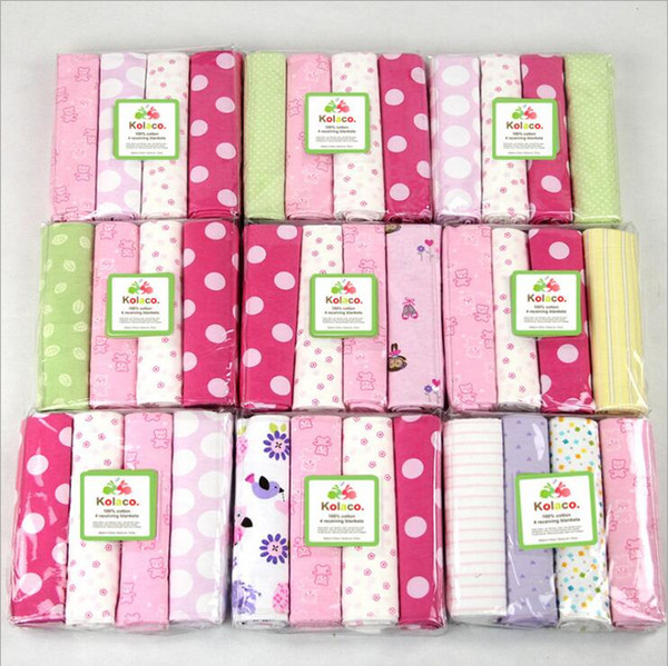 Baby Blankets Flannel Cotton Blanket Soft Printed Swaddle Summer Bedspread Quilt Sheets Sofa Cushion Wrap Air Condition Travel Blanket C5690