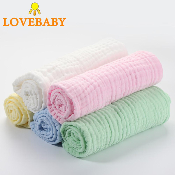 6 Layers Muslin Baby Swaddler Blanket Cotton Scarf Infant Summer/Autumn Stroller Blanket Baby Quilt 43x43inch Animals