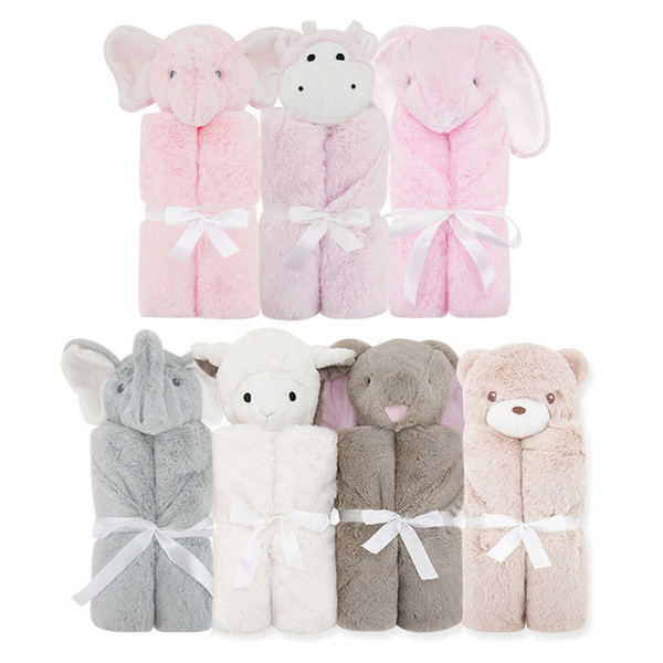 New children's double animal head blanket baby autumn winter baby blanket kids designer clothes boys girls