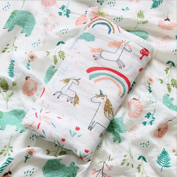 Fashion infant swaddling cartoon printed cotton blankets newborn Swaddling cloth Cartoon Infant Sleeping Blanket free shipping