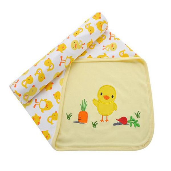 1 pc DANROL high quality 100% Super Soft Cartoon Blankets pure cotton double baby supplies warm blanket thickening DR0178