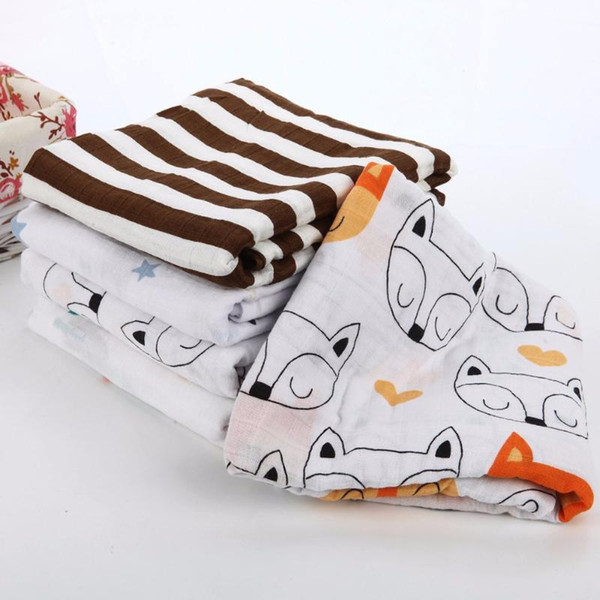 Muslinlife 120x120cm bamboo cotton/cotton/bamoo Muslin Baby Swaddling Blanket,Newborn Infant Swaddle Towel