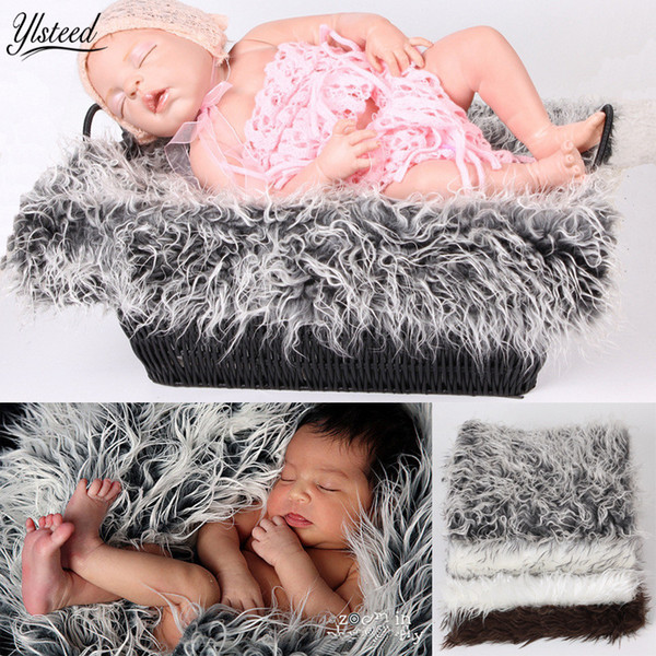 50*50cm Newborn Photography Props Fleece Baby Blanket Newborn Fotografia Baby Photography Blankets Gray White Coffee