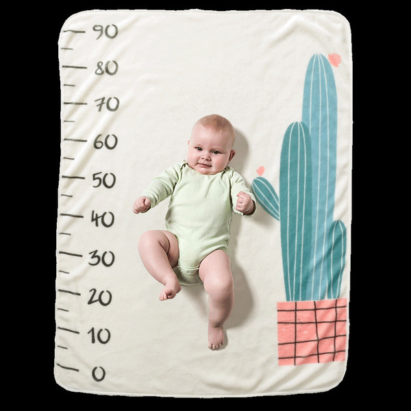 baby milestone blanket baby blankets Baby Photo blankets Monthly Growth Milestone Infants Blankets print photo cloth