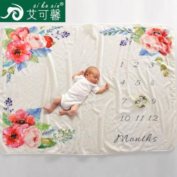 newborn baby flower angel swing Blanket photography props infant Swaddling blankets baby warm wraps 102*152cm BHB50