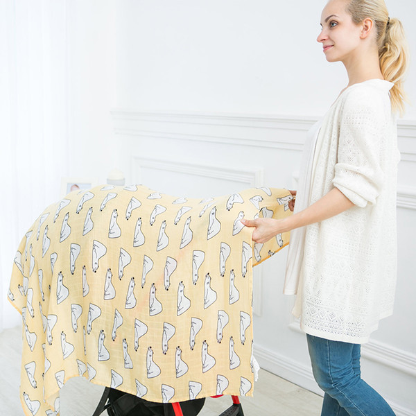 Muselin Baby Shawls and Wraps Unicorn Pineapple Print Newborn Photography Wrap Unisex Baby Accessories for Baby Carseat Cover