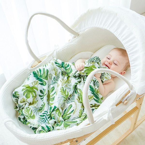 120*120cm Bamboo Cotton Baby Blanket bamboo cotton Bath towel Ins Flamingo Swaddle Blankets Functions Baby Swaddle Blanket