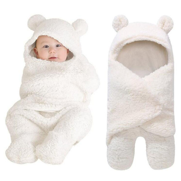 Soft Baby Blankets Newborn Infant Baby Boy Girl Swaddle Baby Sleeping Wrap Blanket Photography Prop for Boys Girls Kids