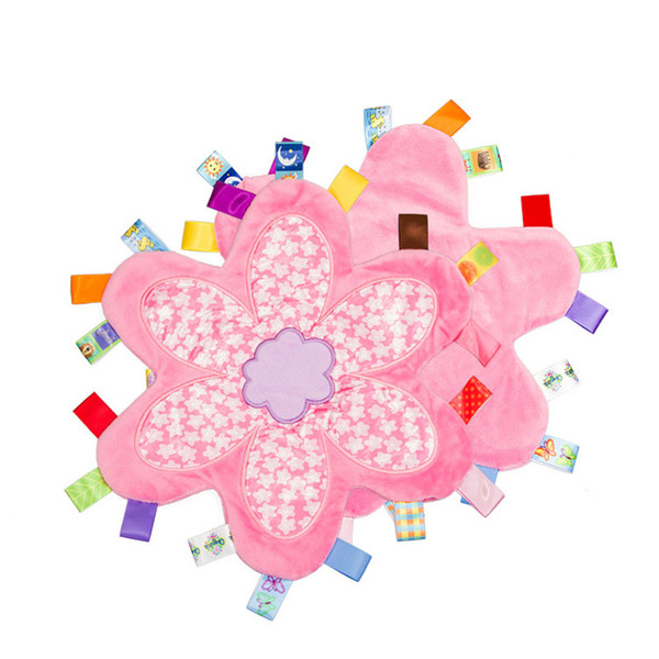 New infant Emotion Pacify Blanket Cartoon Colorful Baby Plum flower Towel Newborns appease Swaddling B11