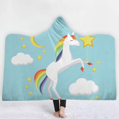 Hooded Unicorn Blanket 3D Wearable Soft Blankets For Girls Child Kid Size By Easy Living Quckily Delivery