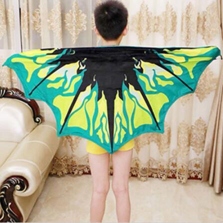 Soft Cozy Wings Baby Dream Butterfly Wing Cloak Kids Shawl Cartoon Multicolor Cape Kids Wing Magic Blanket Novelty Items A09022401 60*130cm