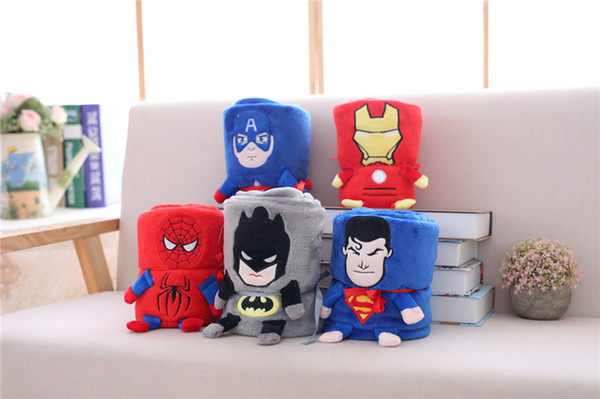 Superman! Cartoon animal blanket, coral velvet blanket, soft and comfortable, car children's blanket, easy to carry, 0.8*1M.