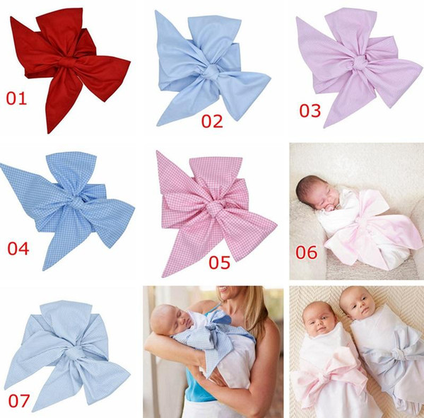 INS BIG BOW sashes Newborn Swaddle Sash Baby Bow Sash for Swaddled Baby Maternity Newborn Swaddle Photo Prop 7COLORS CHOOSE FREE SHIP