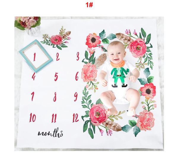 16 styles Baby Monthly Milestone Age Blanket Boy Girl Years Large Photo Prop for Newborn Infant Or Toddler Mom & Dad Keepsake