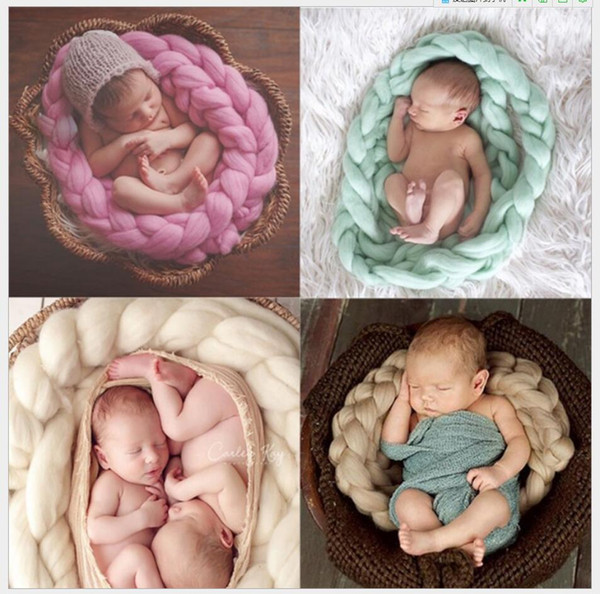 Girl Boy Infant Newborn Clothes Baby Unisex Handmade Braided Children Wrapped Blanket Photography Props Bottoms Bebe Sleeping Shower Giift