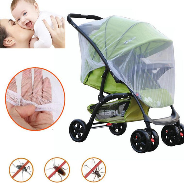 Stroller Pushchair Pram Mosquito nsect Net Mesh Buggy Cover for Baby Infant Mosquito Insect Shield Net Protection Mesh Buggy Cover KKA2151