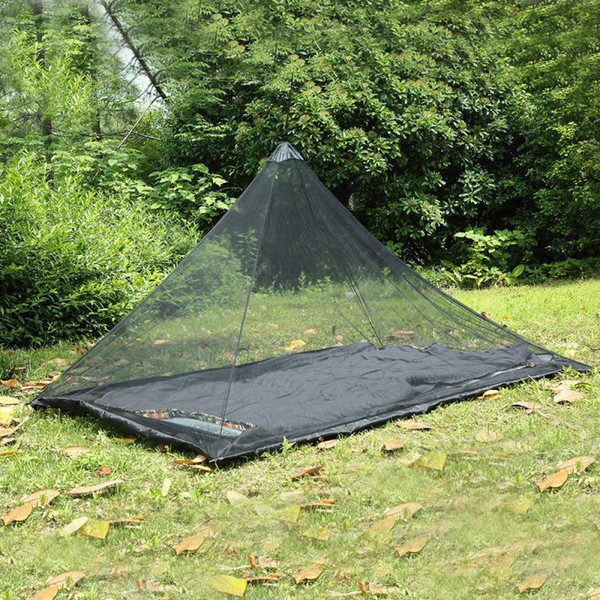 2 Colors 2.2*1.2m Single Layer Mosquito Net Tents Outdoor Camping Portable Mesh Tent Pyramid Shape Tents Crib Netting CCA11515-B 10pcs