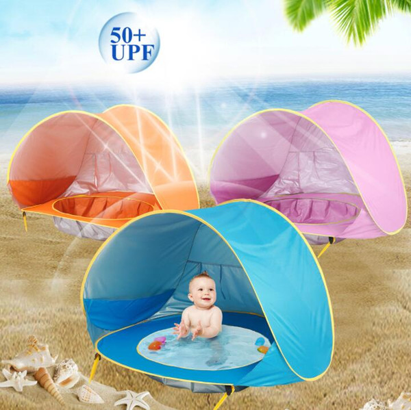 Baby Tent Kids Outdoors Beach Tents Sunshade Ball Pool Toy House Ultraviolet Proof Castle Shelters Foldable Pool Tent GGA2351