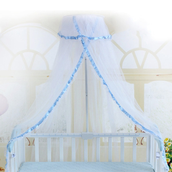 Mosquito Net For Baby Summer Baby Crib Net Crib Netting Mosquito Net Infant Canopy Round Bed Canopy for Cribs Not Include Holder SH190917