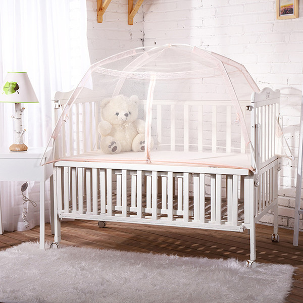 Wholesale- baby mosquito net for cribs tent bed outdoor indoor baby canopy folding baby bed crib foldable mosquito net tent folding bed