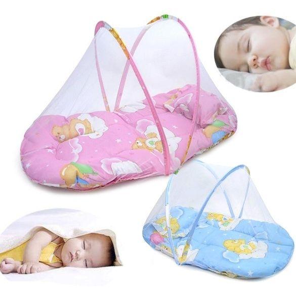 Baby Infant Crib Canopy Portable Folding Travel Crib Netting Bed Mosquito Insect Net Tent