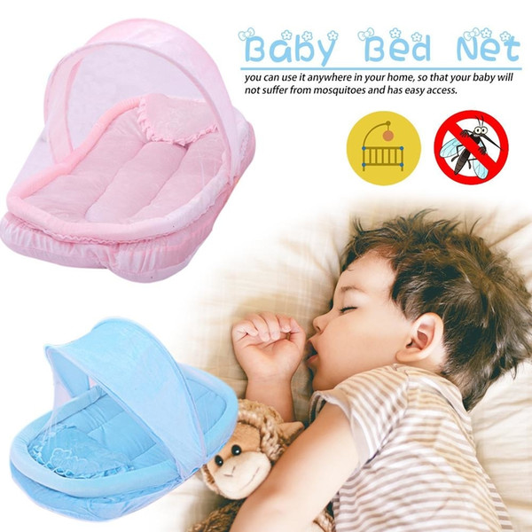 Cotton Thickness Sleeping Cradle Breathable Newborn Baby Folding Net Baby Crib Bracket Mosquito Net Bed SH190917