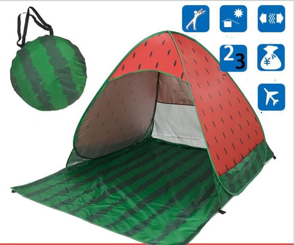 Beach Tent Pop Up Beach Tents watermelon Quick Sun Shelter Folding Garden Furniture Outdoor Camping Tent Portable Anti-UV Tent TLZYQ827