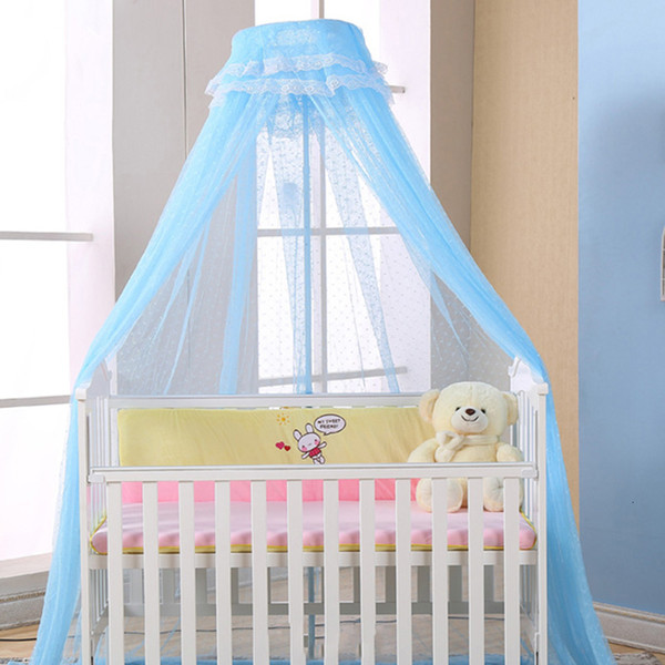 New Baby Crib Netting Summer Crib Canopy Bed Netting Canopy Round Dome Netting Insect Mosquito Net for Baby Bed Baby Bedding SH190917