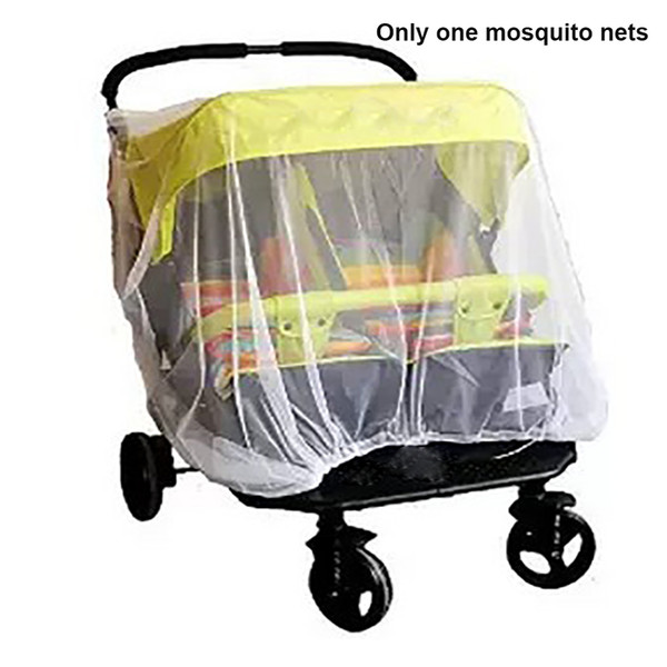 Shield Double Stroller Safe Mesh Crib Baby Kid Mosquito Net Accessories Full Cover White Outdoor Pushchair Buggy Foldable