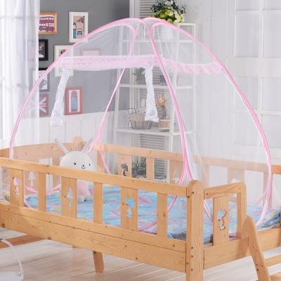 China 100% polyester 82*162*90 cm portable folding Pop up bed mosquito net mongolia mosquito net encrypted for Baby crib Free Shipping