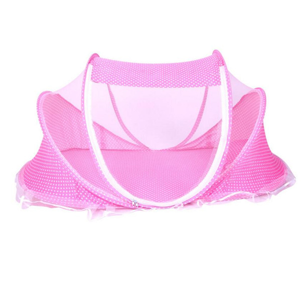 Baby and children easy folding mosquito net with pillow children's bottom bracket mosquito net bed for free shippng