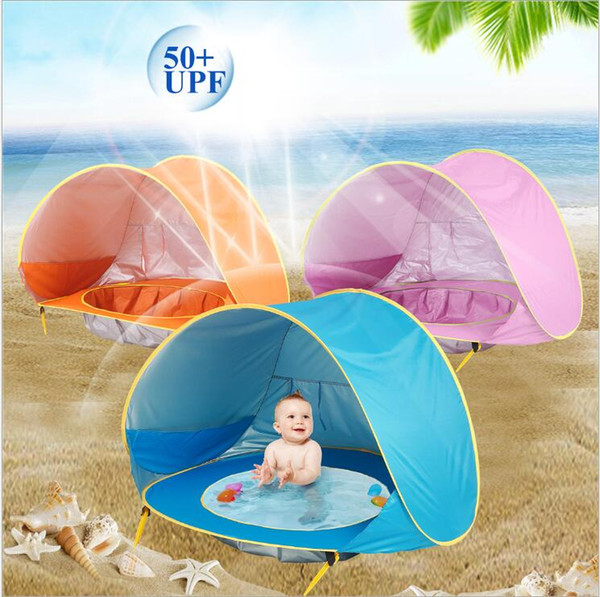 Baby Tent Outdoors Beach Tents Sunshade Ball Pool Toy House Ultraviolet Proof Castle Shelters Foldable Pool Tent Anti-UV Family Tent LT1303