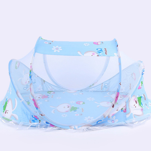 Hot Sale Baby Mosquito Net New Baby Folding Infant Cushion Mattress Pillow Children Cartoon Mosquito Bed Wholesale