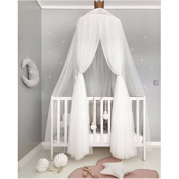 2018 New Baby Kids Princess Bed Canopy Bedcover Mosquito Net Curtain Bedding Dome Tent 7 Colour