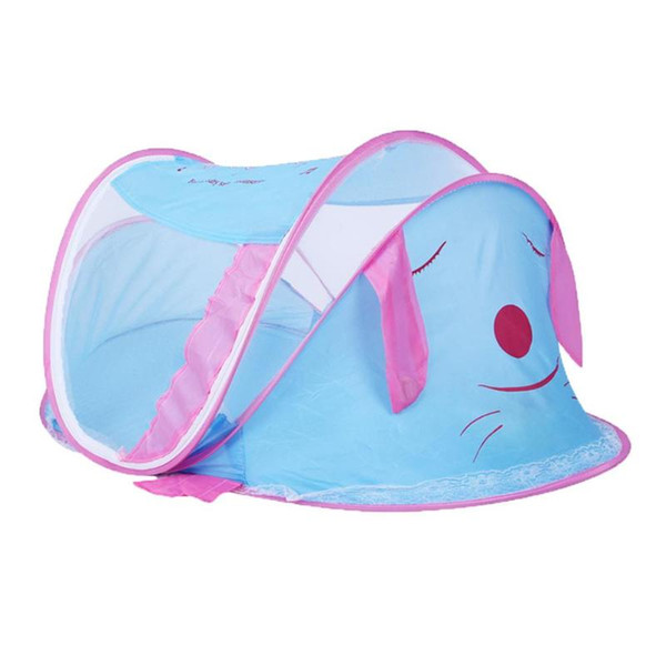 Summer Mosquito Net Portable Foldable Newborn Baby Bed Cribs Cartoon Dog Infant Cushion Mattress Crib Netting