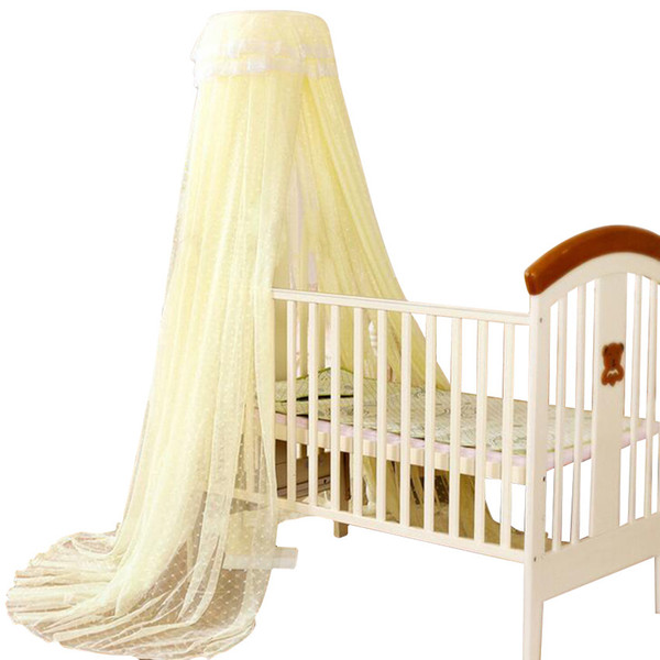 Wholesale-2016 Baby Crib Cot Insect Mosquitoes Wasps Flies Net for Infant Bed Folding Crib Netting Child Baby Mosquito Nets 4 Color Choose