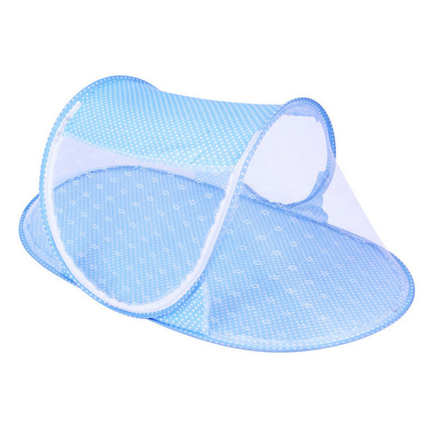 Children's mosquito net set of four, baby folding nets, baby bed nets, free of mosquito nets.