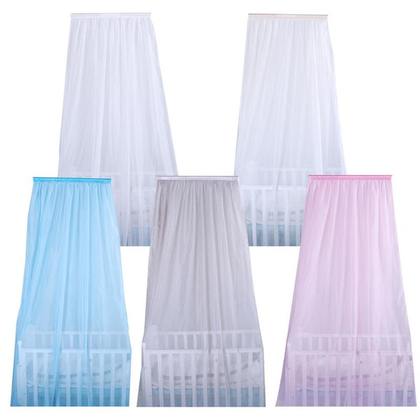 Baby Crib Netting Children's Room Chiffon Bed Curtain Decoration Baby Crib Canopy Transparent DIY Colorful Netting