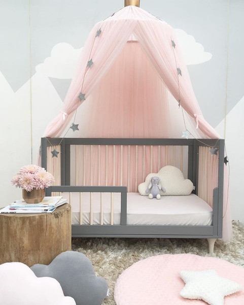 Baby Bed Mosquito Net Kids Bedding Round Dome Hanging Bed Canopy Curtain Chlildren Baby Room Decoration Crib Netting Tent