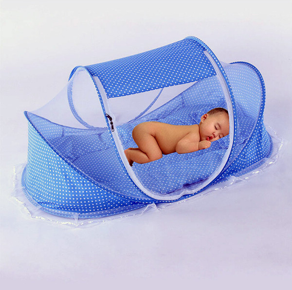 New Design Infant & Toddler Child Baby Mosquito Bed Net Yurt Folding Easy Carrying Crib Netting 0-3 Years Children Mosquito Net Free Shippin