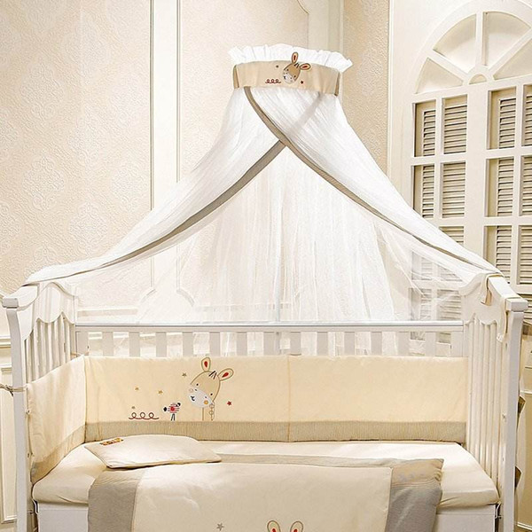 Baby Kids and Maternity Nursery Bedding Crib Netting good quanlity Practical and beautiful and easy to load