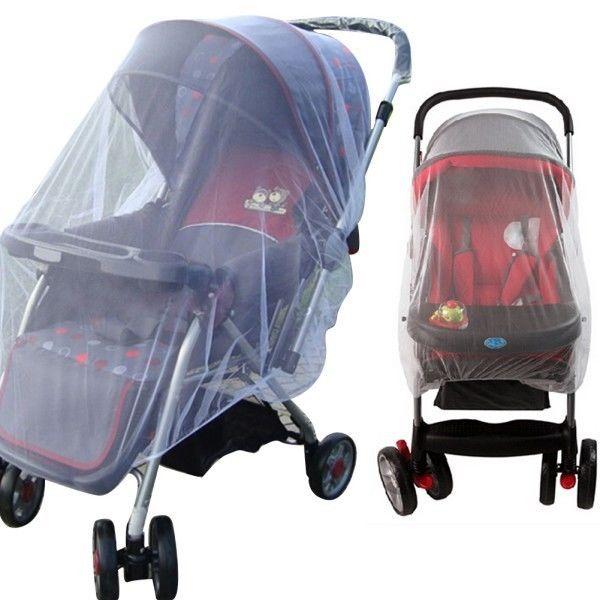 Wholesale-Newest hot Buggy Pram Protector Cot Pushchair Fly Mosquito Net Midge Insect Bug Crib Netting White