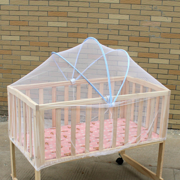 New Crib Netting Universal Baby Cradle Bed Mosquito Nets Summer Baby Safe Arched Mosquitos Net drop shipping 1 set