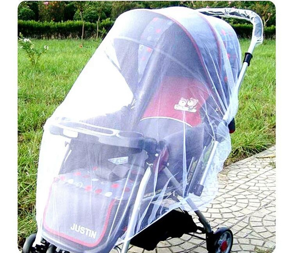 Fashion Hot White Baby Children Buggy Pram Pushchair Mosquito Net Fly Midge Insect Bug Cover Stroller Protector