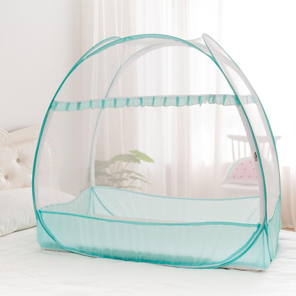 Baby Crib Safety Net Pop Up Tent Yurt Free Installation Folding Mosquito Net Canopy Portable Folding Crib Netting Tent