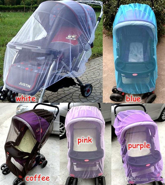 Newborn Stroller Netting Baby Summer Stroller Pushchair mosquito netting accessories Curtain carriage cart cover DIM:150cm 5col