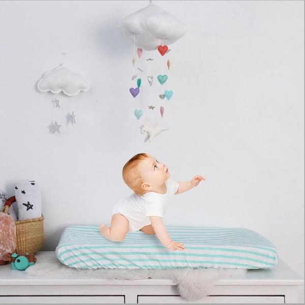 Baby Teepee Mosquito Net Hanging Decor Infant Room Decoration Kids Cloud Heart Cotton Decor For Children Photography Tools