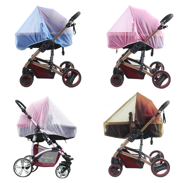 Baby Stroller's mosquito nets Newborns Physical anti-mosquito nets baby carriage dust cover 3colors 2 versions 110x90cm 60x300cm